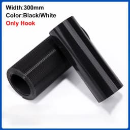 1Meter 300mm Wide Hook and Loop Tape Strips Sew-on No-adhesive Fastener Hook Tape Black For DIY Crafts Home Clothing Accessories