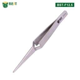 1Piece Cross Lock Stainless Steel Precision Tweezers Reverse Action Tweezer Maintenance Hand Tools 121mm