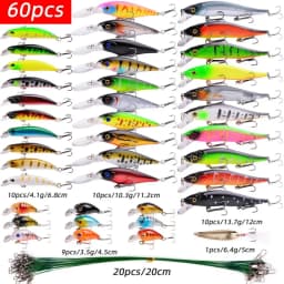Fishing Lure Kit Fresh/Salt Water  Wobbler Set Crankbaits Isca Artificial Hard Bait Wobblers For Bass Fishing Goods Tackle