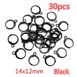 20-50pcs Fashion Bronze Rhodium Gold Silver Plated French Earring Hooks Wire Settings DIY Jewelry Making Findings Accessories