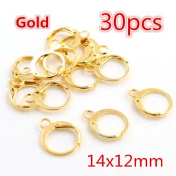 20-50pcs Fashion Bronze Rhodium Gold Silver Plated French Earring Hooks Wire Settings DIY Jewelry Making Findings Accessories