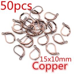 20-50pcs Fashion Bronze Rhodium Gold Silver Plated French Earring Hooks Wire Settings DIY Jewelry Making Findings Accessories