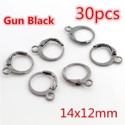 20-50pcs Fashion Bronze Rhodium Gold Silver Plated French Earring Hooks Wire Settings DIY Jewelry Making Findings Accessories