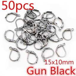 20-50pcs Fashion Bronze Rhodium Gold Silver Plated French Earring Hooks Wire Settings DIY Jewelry Making Findings Accessories