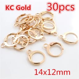 20-50pcs Fashion Bronze Rhodium Gold Silver Plated French Earring Hooks Wire Settings DIY Jewelry Making Findings Accessories