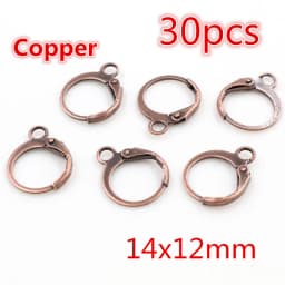 20-50pcs Fashion Bronze Rhodium Gold Silver Plated French Earring Hooks Wire Settings DIY Jewelry Making Findings Accessories