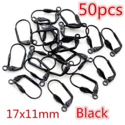 20-50pcs Fashion Bronze Rhodium Gold Silver Plated French Earring Hooks Wire Settings DIY Jewelry Making Findings Accessories