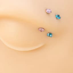 1pc Zircon Eyebrow Piercing Curved Barbell Lip Banana Ring Earrings Cartilage Surgical Steel Ear Stud Tragus Helix Body Jewelry