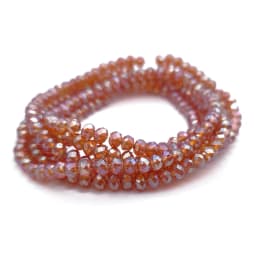 Faceted Glass Beads 2mm-8mm round Czech Crystal Spacer Loose Beads Plated Metallic Colored for DIY Jewelry Bracelet Making