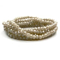 Faceted Glass Beads 2mm-8mm round Czech Crystal Spacer Loose Beads Plated Metallic Colored for DIY Jewelry Bracelet Making