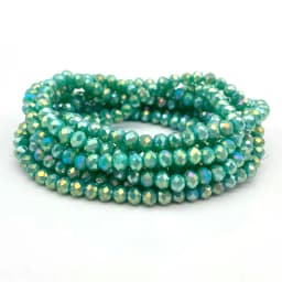 Faceted Glass Beads 2mm-8mm round Czech Crystal Spacer Loose Beads Plated Metallic Colored for DIY Jewelry Bracelet Making