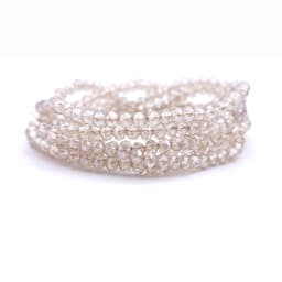 Faceted Glass Beads 2mm-8mm round Czech Crystal Spacer Loose Beads Plated Metallic Colored for DIY Jewelry Bracelet Making