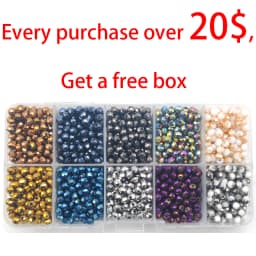 Faceted Glass Beads 2mm-8mm round Czech Crystal Spacer Loose Beads Plated Metallic Colored for DIY Jewelry Bracelet Making