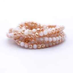 Faceted Glass Beads 2mm-8mm round Czech Crystal Spacer Loose Beads Plated Metallic Colored for DIY Jewelry Bracelet Making
