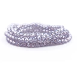 Faceted Glass Beads 2mm-8mm round Czech Crystal Spacer Loose Beads Plated Metallic Colored for DIY Jewelry Bracelet Making