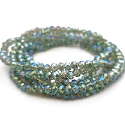 Faceted Glass Beads 2mm-8mm round Czech Crystal Spacer Loose Beads Plated Metallic Colored for DIY Jewelry Bracelet Making