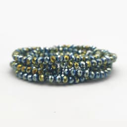 Faceted Glass Beads 2mm-8mm round Czech Crystal Spacer Loose Beads Plated Metallic Colored for DIY Jewelry Bracelet Making