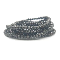 Faceted Glass Beads 2mm-8mm round Czech Crystal Spacer Loose Beads Plated Metallic Colored for DIY Jewelry Bracelet Making