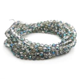 Faceted Glass Beads 2mm-8mm round Czech Crystal Spacer Loose Beads Plated Metallic Colored for DIY Jewelry Bracelet Making