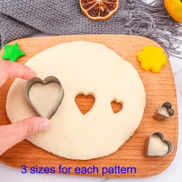 Metal Mini Cookie Cutter Geometric Forms for Cookies Set Easy Press Pastry Fondant Biscuit Baking Mold