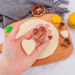 Metal Mini Cookie Cutter Geometric Forms for Cookies Set Easy Press Pastry Fondant Biscuit Baking Mold