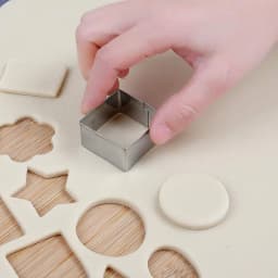 Metal Mini Cookie Cutter Geometric Forms for Cookies Set Easy Press Pastry Fondant Biscuit Baking Mold