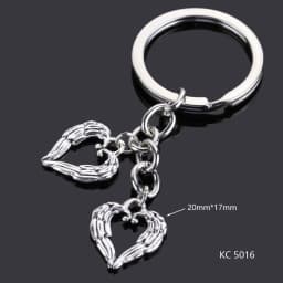 Love Heart Keychains For Woman Man Dog Cat Car Key Chain Wing Evil Eye Gun Fashion Jewelry Pendant Friend Original Wedding Gifts
