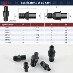 BB CTM MCS LV LBK Screw Clamp Inner Hexagon Pin Screw Lever Screw CNC Lathe Turning Cutting Tools Parts CTM510