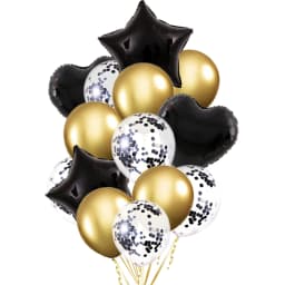 14/10pcs Gold Sliver Latex Heart Valentine's Day Balloons Metallic Gender Reveal Globos Baby Shower Wedding Birthday Party Decor