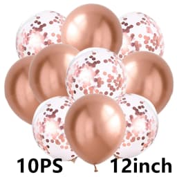 14/10pcs Gold Sliver Latex Heart Valentine's Day Balloons Metallic Gender Reveal Globos Baby Shower Wedding Birthday Party Decor