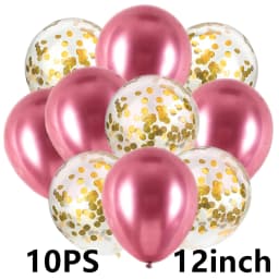 14/10pcs Gold Sliver Latex Heart Valentine's Day Balloons Metallic Gender Reveal Globos Baby Shower Wedding Birthday Party Decor