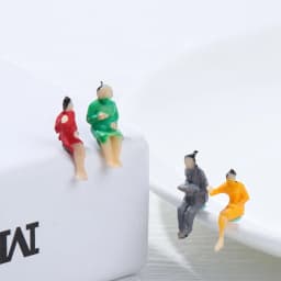 Mixed Color Pose Dollhouse Decorations 1:87 Train Scenery Model Building Passengers DIY Character Sit People Figures