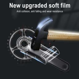 Universal MTB Bike Crank Protective Film Carbon Fiber Tooth Plate Crank Protective Film Anti-collision Bicycle Crank Stickers
