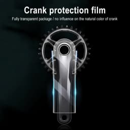 Universal MTB Bike Crank Protective Film Carbon Fiber Tooth Plate Crank Protective Film Anti-collision Bicycle Crank Stickers