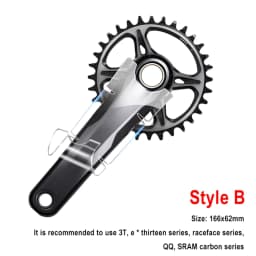 Universal MTB Bike Crank Protective Film Carbon Fiber Tooth Plate Crank Protective Film Anti-collision Bicycle Crank Stickers