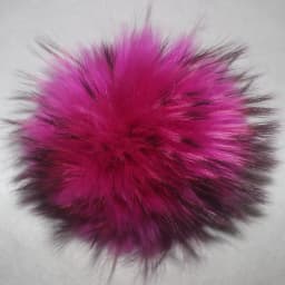 Big Colorful Fluffy Real Fox Fur Raccoon Pompoms With Button DIY Poms Balls Natural Fur Pompons For Hats Caps Shoes Whosale