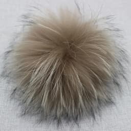 Big Colorful Fluffy Real Fox Fur Raccoon Pompoms With Button DIY Poms Balls Natural Fur Pompons For Hats Caps Shoes Whosale