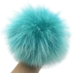 Big Colorful Fluffy Real Fox Fur Raccoon Pompoms With Button DIY Poms Balls Natural Fur Pompons For Hats Caps Shoes Whosale