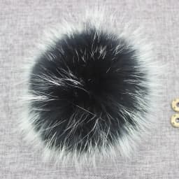 Big Colorful Fluffy Real Fox Fur Raccoon Pompoms With Button DIY Poms Balls Natural Fur Pompons For Hats Caps Shoes Whosale