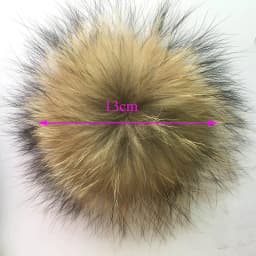 Big Colorful Fluffy Real Fox Fur Raccoon Pompoms With Button DIY Poms Balls Natural Fur Pompons For Hats Caps Shoes Whosale
