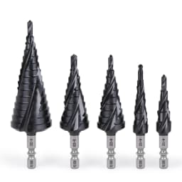 Versery Hex Shank HSS Co M35 Cobalt TiAIN Spiral Groove 3 Flutes Step Drill Bits For Stainless Steel Iron Hole Opener Saw