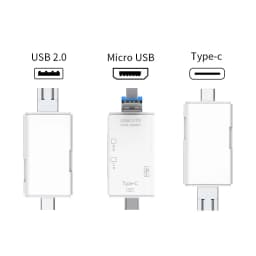 SD Card Reader USB C Card Reader 6 In 1 USB 2.0 TF/Mirco SD Smart Memory Card Reader Type C OTG Flash Drive Cardreader Adapter