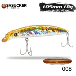 Hunthouse Sasuck 105&140mm 18g&17g Floating Pencil Fishing Lure Wobbler Bait Jerkbait For Fishing Seabass Lipless Long Cast