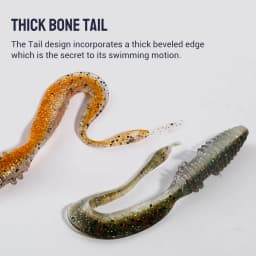 Noeby Soft Lure Vibrating Tails 14cm 10cm 8cm 6cm Long Tail Mad Original Wag Wobblers Fishy Smell Fishing Bait Leurre Souple