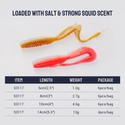 Noeby Soft Lure Vibrating Tails 14cm 10cm 8cm 6cm Long Tail Mad Original Wag Wobblers Fishy Smell Fishing Bait Leurre Souple