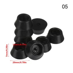 10pcs Rubber Non-slip Chair Leg Caps Feet Pads Sofa Foot Covers Floor Furniture Legs Non-noise Protector Pad with Screws
