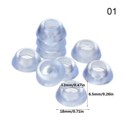 10pcs Rubber Non-slip Chair Leg Caps Feet Pads Sofa Foot Covers Floor Furniture Legs Non-noise Protector Pad with Screws