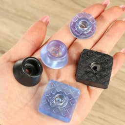 10pcs Rubber Non-slip Chair Leg Caps Feet Pads Sofa Foot Covers Floor Furniture Legs Non-noise Protector Pad with Screws