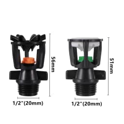 1/2" Male Thread Rotating Sprinklers Irrigation Water Spray Sprinkler Lawn 360° Rotary Watering Nozzles garden watering system