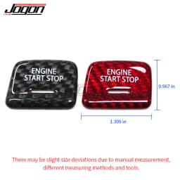 Carbon Start Stop Push Button For Chevrolet Camaro Corvette C7 Car Engine Ignition Switch Button Cover Decoration Trim Keyless
